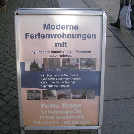 2 Ferienwohnungen Mitten In Der Innenstadt ไกรฟ์สวัลด์ ภายนอก รูปภาพ
